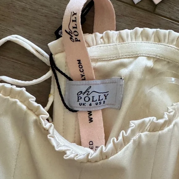 NWT Oh Polly Juliet Corset Mini Dress in Ivory - US 2 - Picture 6 of 8